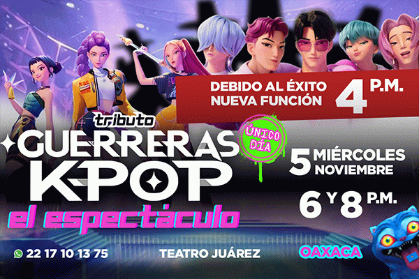Tributo Guerreras K- Pop  el espectáculo, Oaxaca